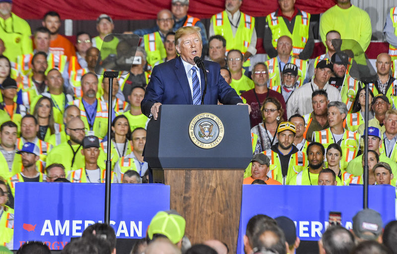'Sitting on gold': President touts region's energy production in W. Pa. stop podium